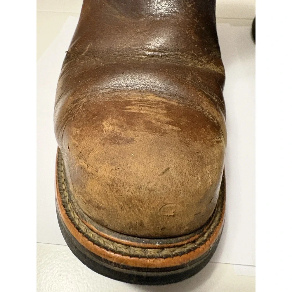 Thorogood American Heritage 814-4208 Tobacco Leather‎ Boots. REPAIR NEEDED